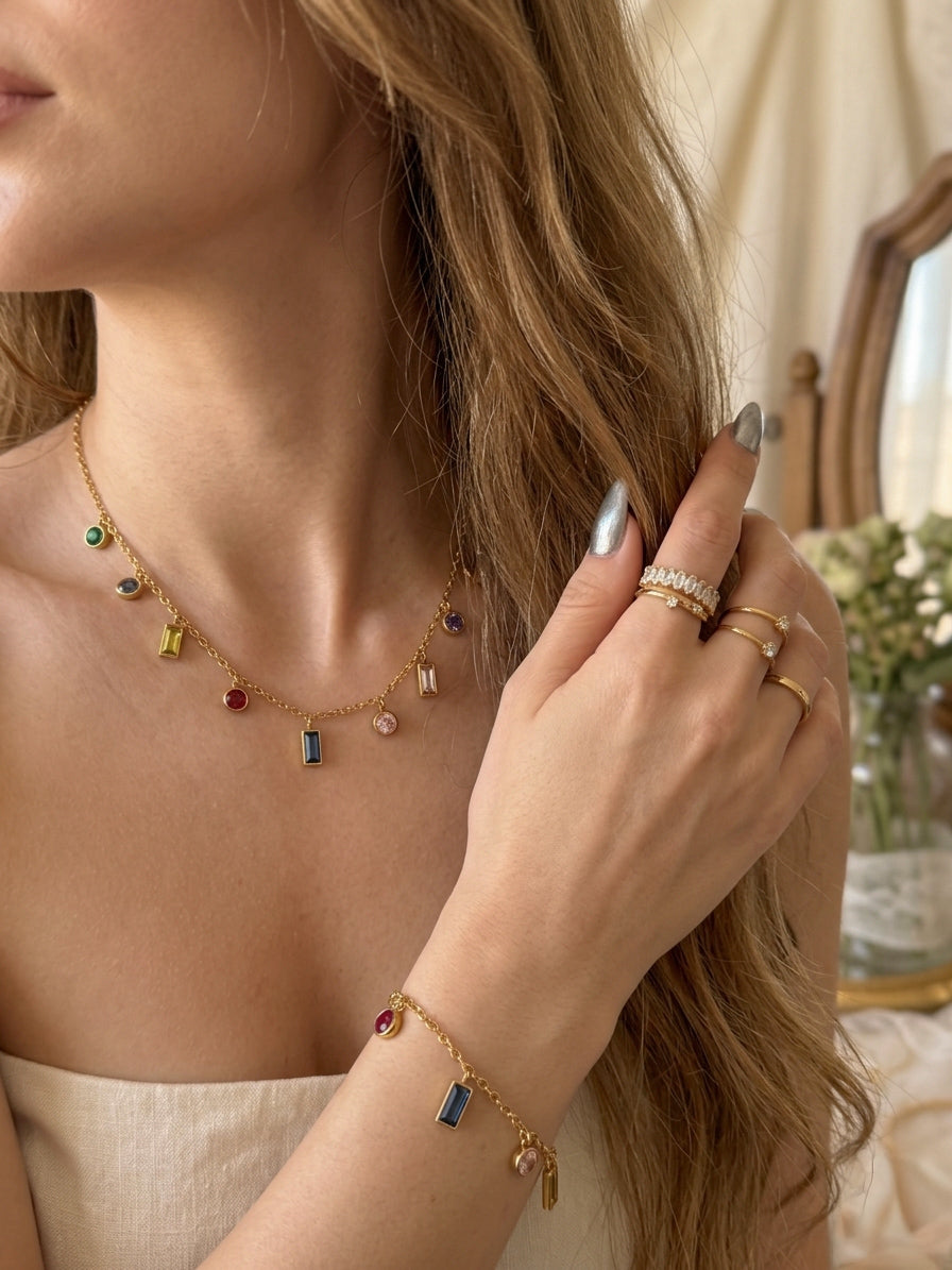 Mixed gem set