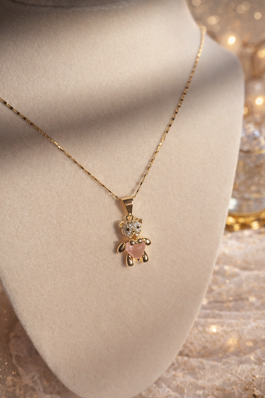 Teddy pink necklace